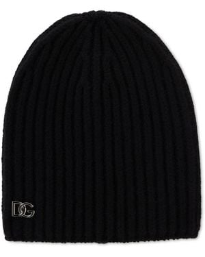 Dolce & Gabbana Cappello in Maglia di lana - Nero