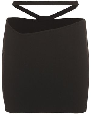 ANDREADAMO Knitted Mini Skirt - Black