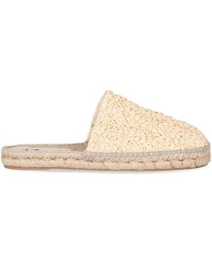 Manebí Raffia Mules - Natural