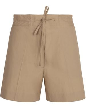 P.A.R.O.S.H. P.A.R.O..H. Cotton Shorts - Natural