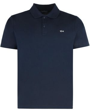 Paul & Shark Solid Shirt Collar Polo - Blue