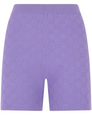 Gucci Viscose Shorts - Purple