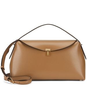 TOTEME T-Lock Handbag - Brown