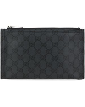 Gucci Pouch With Monogram - Gray