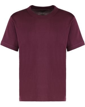 Y-3 T-Shirt Crew Neck - Purple