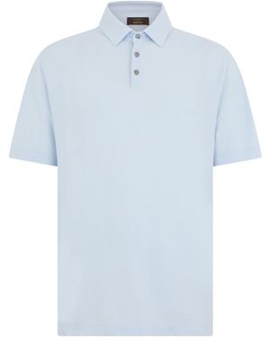 Slowear Polo With Classic Collar - Blue