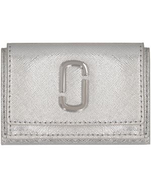 Marc Jacobs Mini Snapshot Leather Wallet - Grey