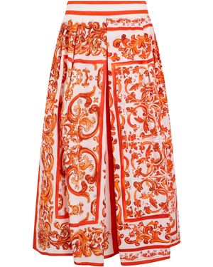 Dolce & Gabbana Midi Skirt - Red