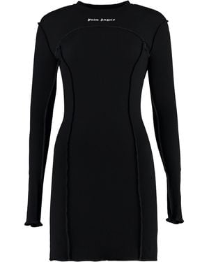 Palm Angels Mini abito in jersey - Nero