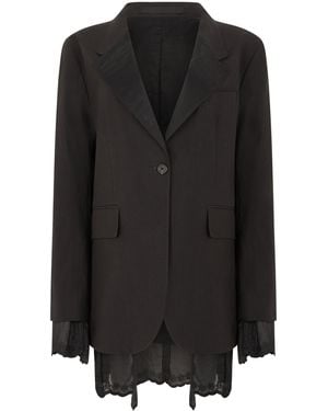 Our Legacy Jacket Reversible Linen Soot Techflax Blazers - Black