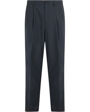 Department 5 Wool Blend Trousers - Blue