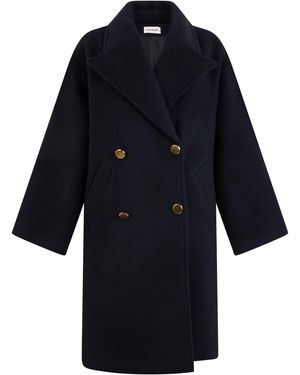 P.A.R.O.S.H. Cappotto doppiopetto in lana - Blu