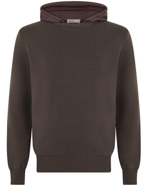 Herno Pullover con Cappuccio - Grigio
