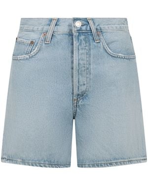 Agolde V-Waist Shorts - Blue