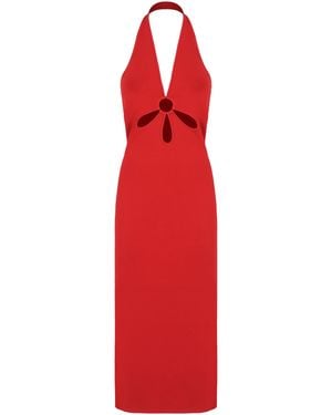 Cult Gaia Knitted Dress Vinna - Red