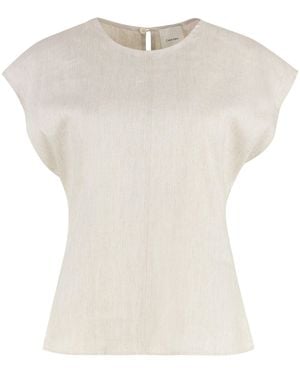 Calvin Klein Linen Blouse - White