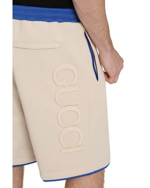 Gucci Techno Fabric Bermuda-Shorts - Natural