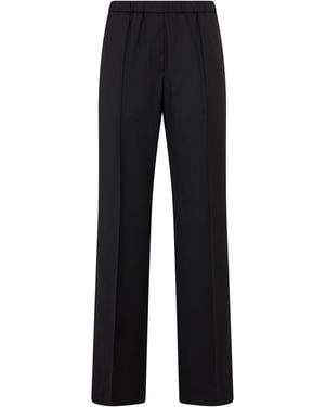 Peserico Loose Pants With Elastic - Black