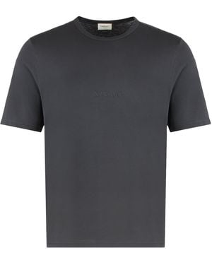 Saint Laurent Round Neck T-Shirt - Black