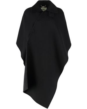 Fendi Wool Cape - Black
