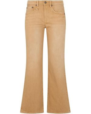 R13 Jeans A Zampa - Neutro