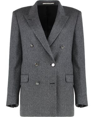 0205 Tagliatore Double-Breasted Jacket J-Jasmine - Black