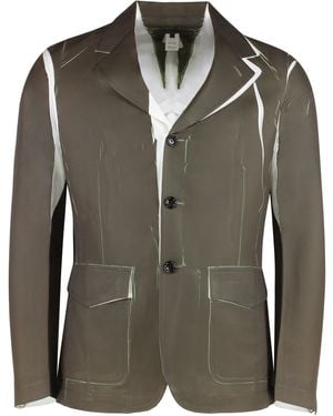 Comme des Garçons Single-Breasted Three-Button Jacket - Green