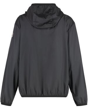 Moncler Giacca Fegeo in tessuto tecnico con zip e cappuccio - Grigio