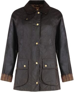 Barbour Beadnell Waxed Cotton Jacket - Black