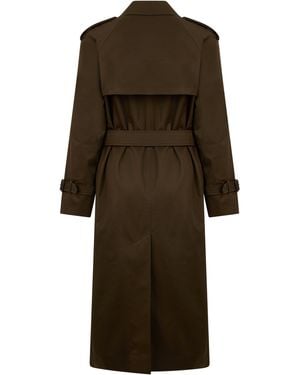 Burberry Trench lungo con cintura - Marrone
