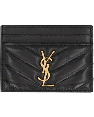 Saint Laurent Ysl Card Case - Black