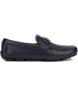 Ferragamo Moccasins Gancini Ornament Driver - Blue
