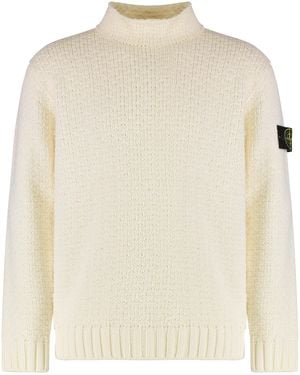 Stone Island Cotton Jumper - White
