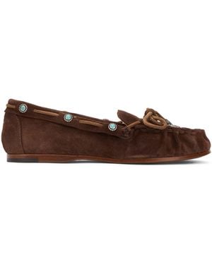 Sartore Suede Loafers - Brown