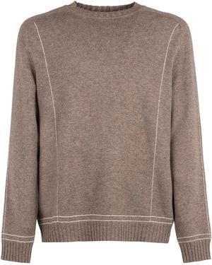 Giorgio Armani Pullover in lana e cachemire - Marrone