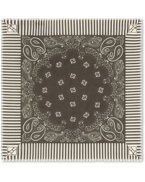 Herno Sciarpa con stampa paisley - Grigio