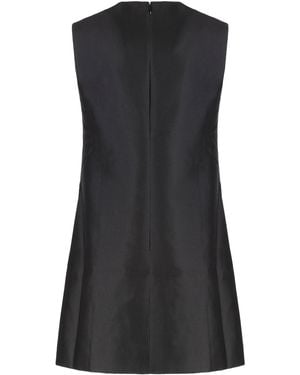 Self-Portrait Taffeta Embellished Mini Dress - Black