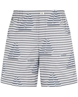 Jacquemus Bermuda Caleçon in cotone - Blu