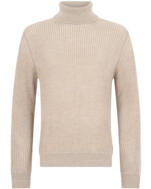 Slowear High-Neck Jumper - White