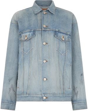 Balenciaga Denim Jacket Made Of Cotton - Blue