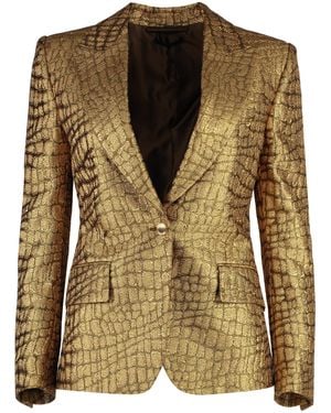 Tom Ford Single-Breasted One Button Jacket - Metallic