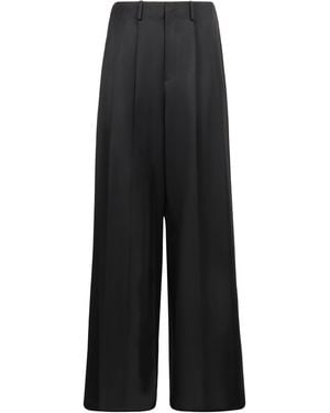 GIUSEPPE DI MORABITO Pantaloni ampi in lana - Nero