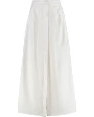 Max Mara Gonna Alcade in gabardine stretch - Bianco