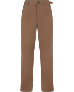 Canali Classic Pants With Belt - Brown