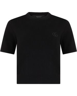 Gucci Wool Jumper With Embroidery - Black