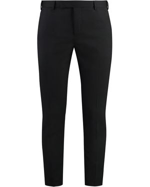 PT01 Dieci Wool Blend Trousers - Black
