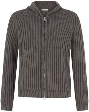 Our Legacy Wool Cardigan With Zipper - Grey
