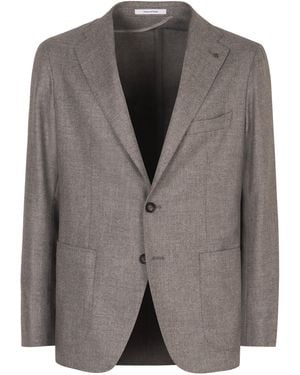 Tagliatore Single-Breasted Two-Button Jacket - Grey
