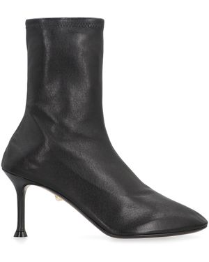 ALEVI Etienne Leather Ankle Boots - Black