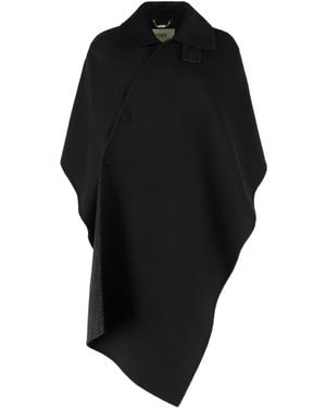 Fendi Mantella in lana - Nero